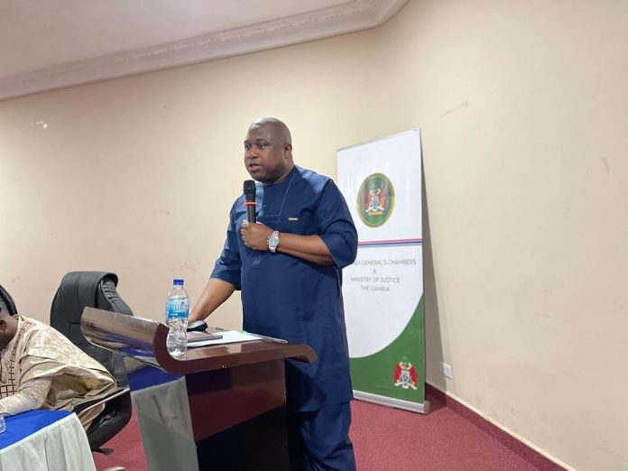 Minister of Justice Pic by MOJ FB at a Retreat with NA in Oct 2023